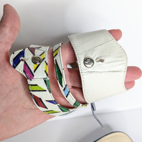 Alterre Interchangeable Navy Blue Sandal Womens 8 Leather Strappy Casual Comfort - Picture 5 of 9